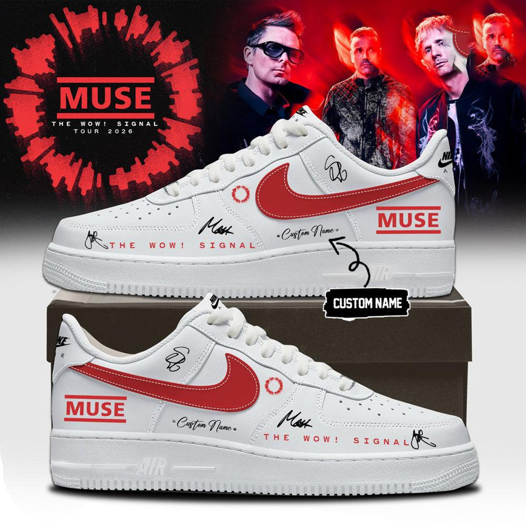 Personalized Muse The Wow Signal Tour 2026 Shoes Muse Merch Birthday Gifts For Husband - Merchluma