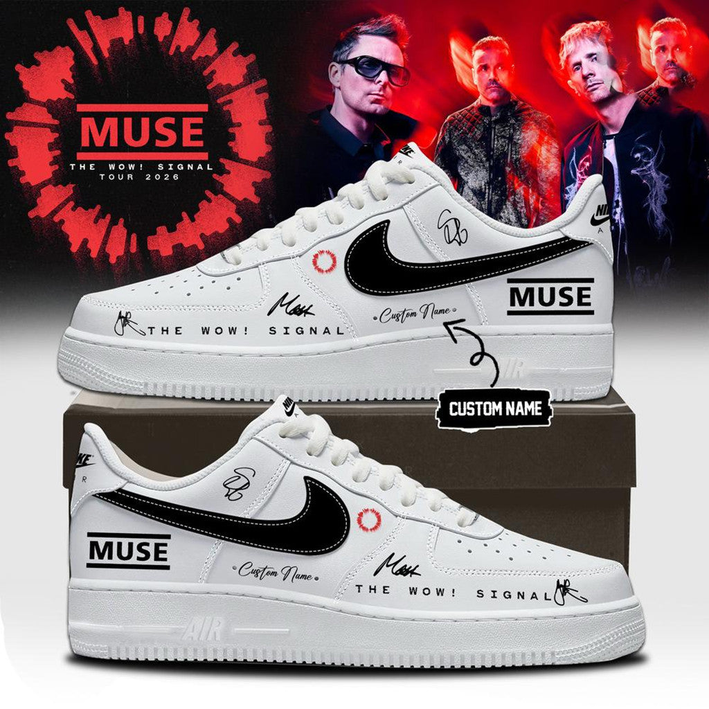 Personalized Muse The Wow Signal Tour 2026 Shoes Muse Merch Birthday Present For Him - Merchluma