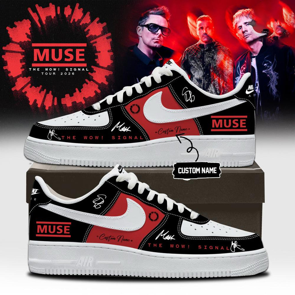 Personalized Muse The Wow Signal Tour 2026 Shoes Muse Merch Unique Birthday Gift For Husband - Merchluma