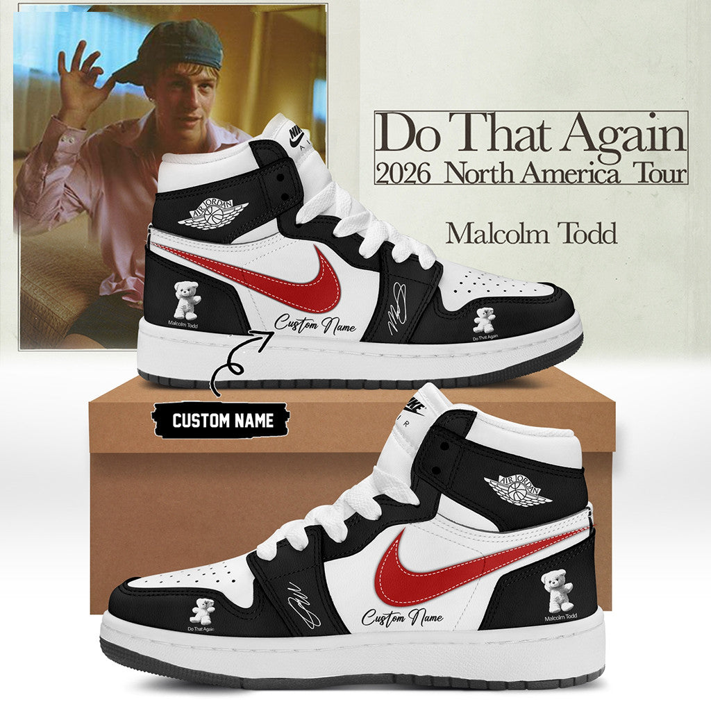 Personalized Malcolm Todd Merch Do That Again North America Tour 2026 Shoes Gifts For Men - Merchluma