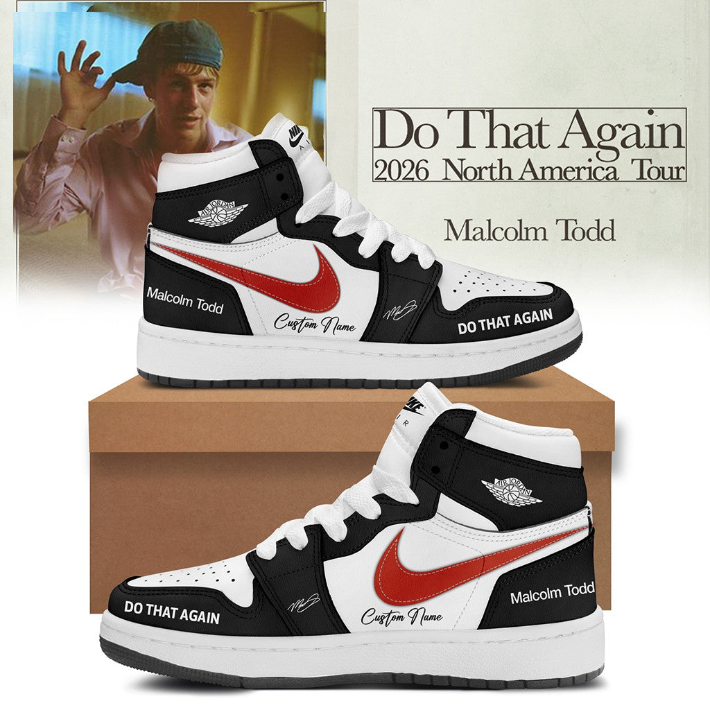 Personalized Malcolm Todd Merch Do That Again North America Tour 2026 Shoes Unique Gift For Men - Merchluma