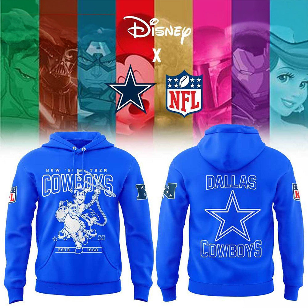 Dallas Cowboys X Cartoon Characters Hoodie Dallas Cowboys Merchandise Gift Ideas - Merchluma