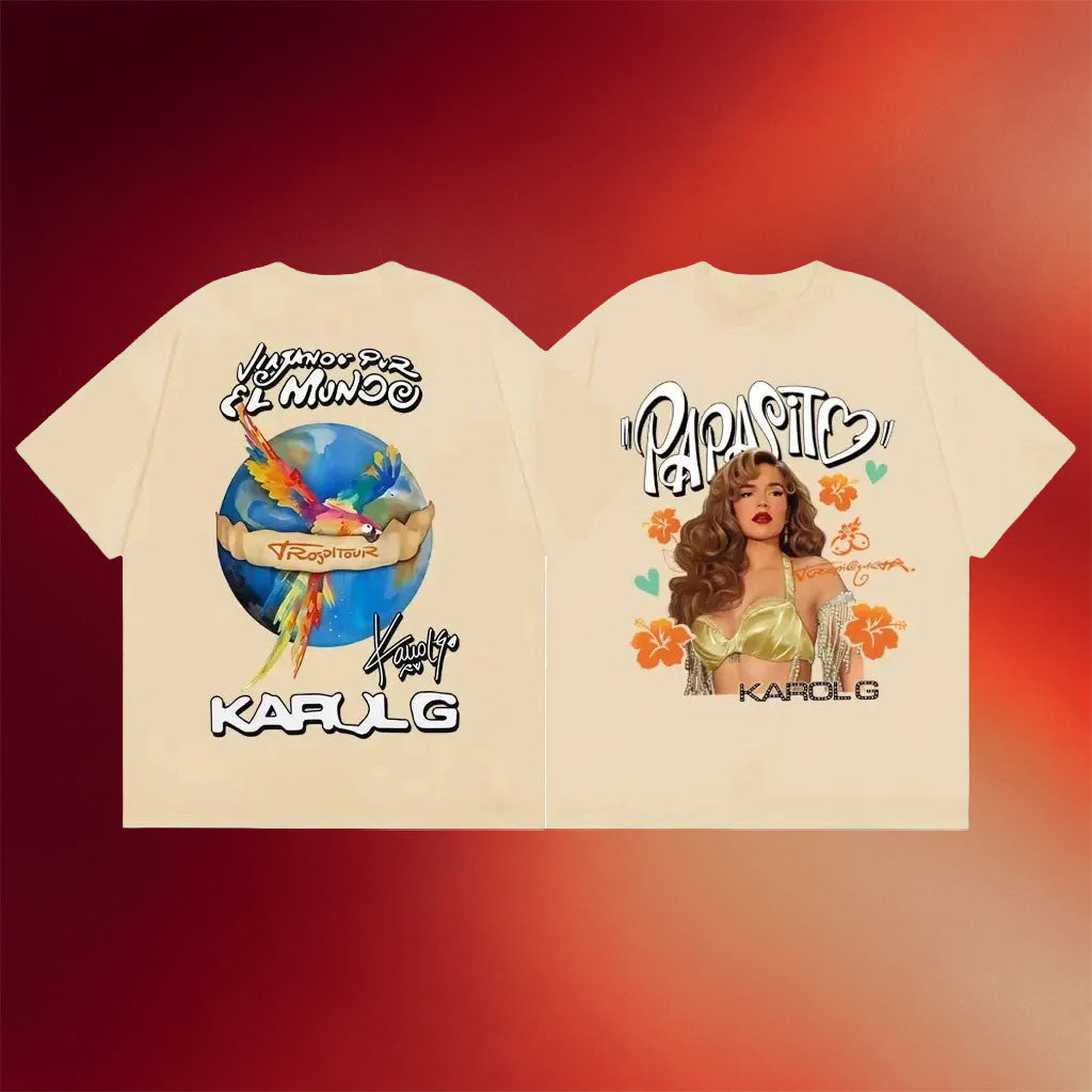 Karol G Merch 2026 Karol G Tropicoqueta Papasito T-Shirt Presents For Music Lovers - Merchluma