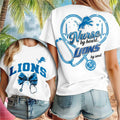 Detroit Lions Nurse Heartbeat Stethoscope T-Shirt Detroit Lions Merch Gifts For Fans - Merchluma