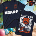 Chicago Bears Football Route 66 Centennial Anniversary T-Shirt Chicago Bears Merch Fan Gift - Merchluma