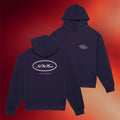 Not Yet Home Merch 2026 NYH Oval Logo Hoodie Navy Birthday Present For Son - Merchluma