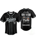 Las Vegas Raiders Merch God First Family Second Faith And Brotherhood Baseball Jersey Best Gifts - Merchluma