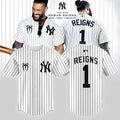 New York Yankees X Roman Reigns 2026 Baseball Jersey New York Yankees Merch Gift Ideas - Merchluma