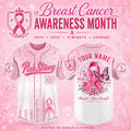 Personalized Breast Cancer Awareness Pink Strong Together We Stand Baseball Jersey Gift Ideas - Merchluma