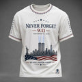 9 11 Never Forget September 11 2001 T-Shirt Twin Towers American Flag Shirt Present - Merchluma