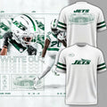 New York Jets 2026 White Out Uniforms T-Shirt New York Jets Merch Meaningful Gifts - Merchluma