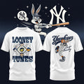 New York Yankees X Looney Tunes Bugs Bunny 2026 T-Shirt New York Yankees Merch Present Ideas - Merchluma