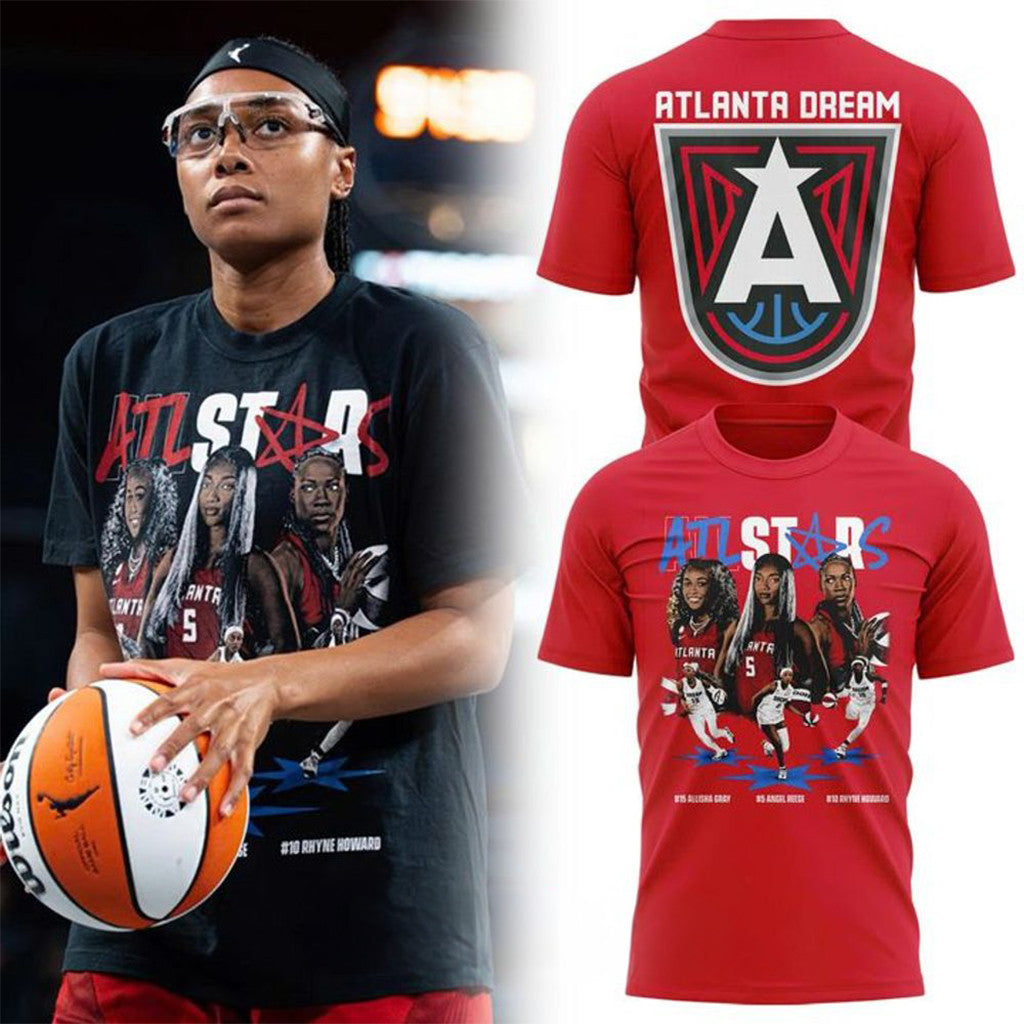 Atlanta Dream 2026 All-Stars T-Shirt Red Atlanta Dream Merch Basketball Fan Gift Ideas - Merchluma