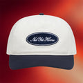 Not Yet Home Merch 2026 NYH Oval Logo Hat White Navy Embroidered Gifts For BFF - Merchluma