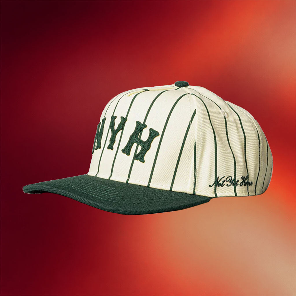Not Yet Home Merch 2026 NYH Pinstripe Hat Embroidered Present For Husband - Merchluma
