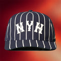 Not Yet Home Merch 2026 NYH Pinstripe Hat Navy Embroidered Best Gifts For Boyfriend - Merchluma