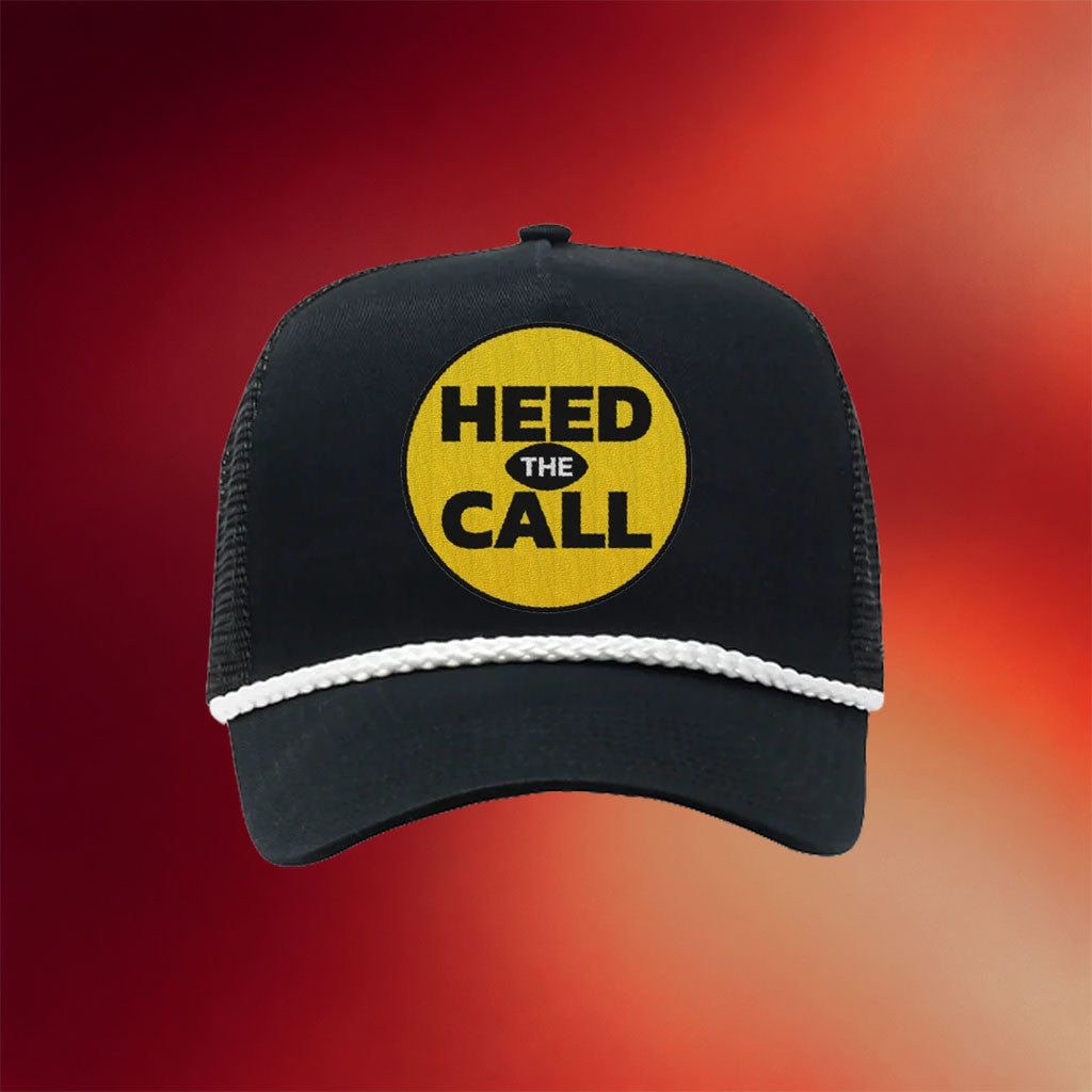 Heed The Call Merch 2026 Circle Logo Trucker Hat Embroidered Birthday Gift For Him - Merchluma