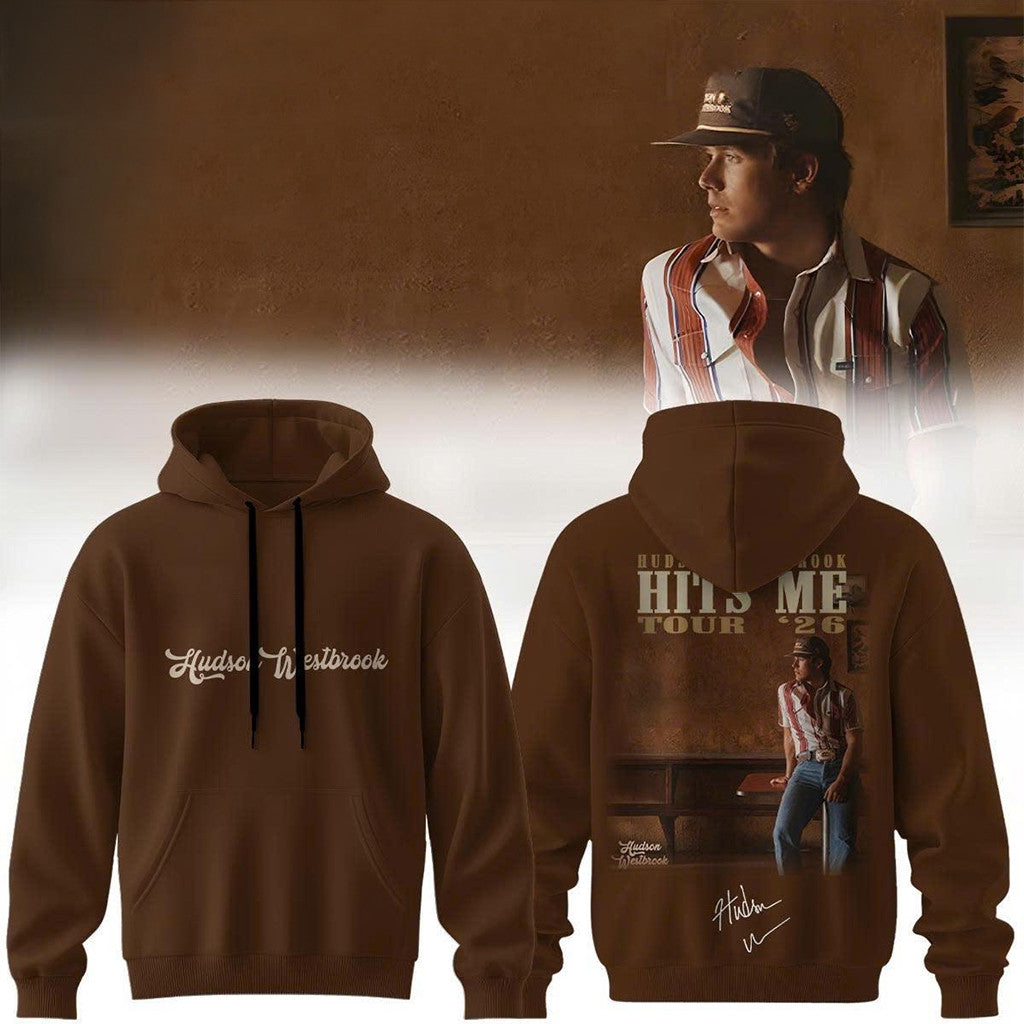 Hudson Westbrook Hits Me Tour 2026 Hoodie Hudson Westbrook Merch Present - Merchluma