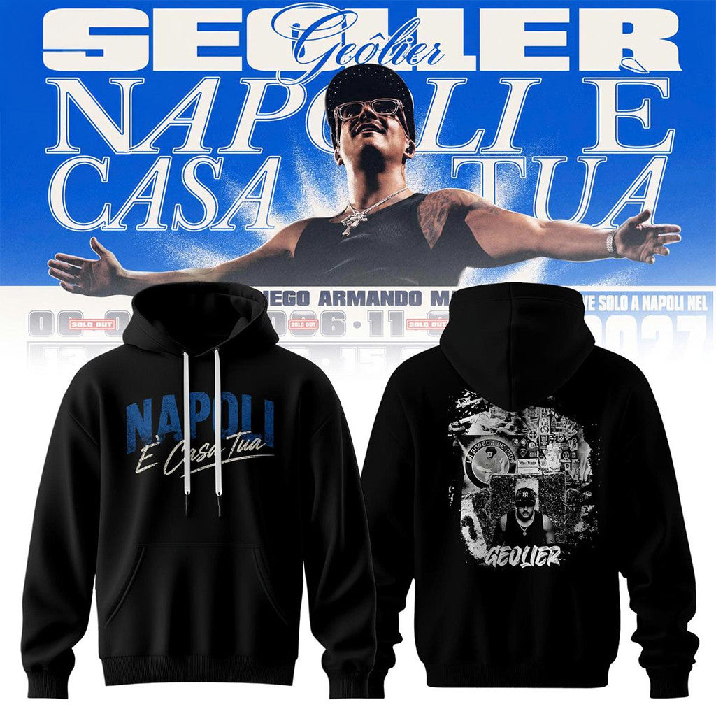Geolier Napoli E Casa Tua Hoodie Geolier Merch Unique Gifts For Fans - Merchluma