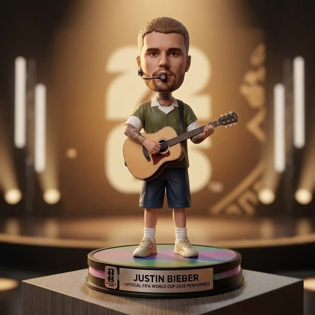Justin Bieber Merch FIFA World Cup 2026 Funko Pop Present Ideas For Men - Merchluma