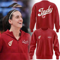 Indiana Fever 2026 Caitlin Clark Sweatshirt Indiana Fever Merch Red Basketball Fan Gift Ideas - Merchluma