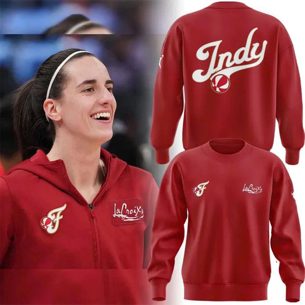 Indiana Fever 2026 Caitlin Clark Sweatshirt Indiana Fever Merch Red Basketball Fan Gift Ideas - Merchluma