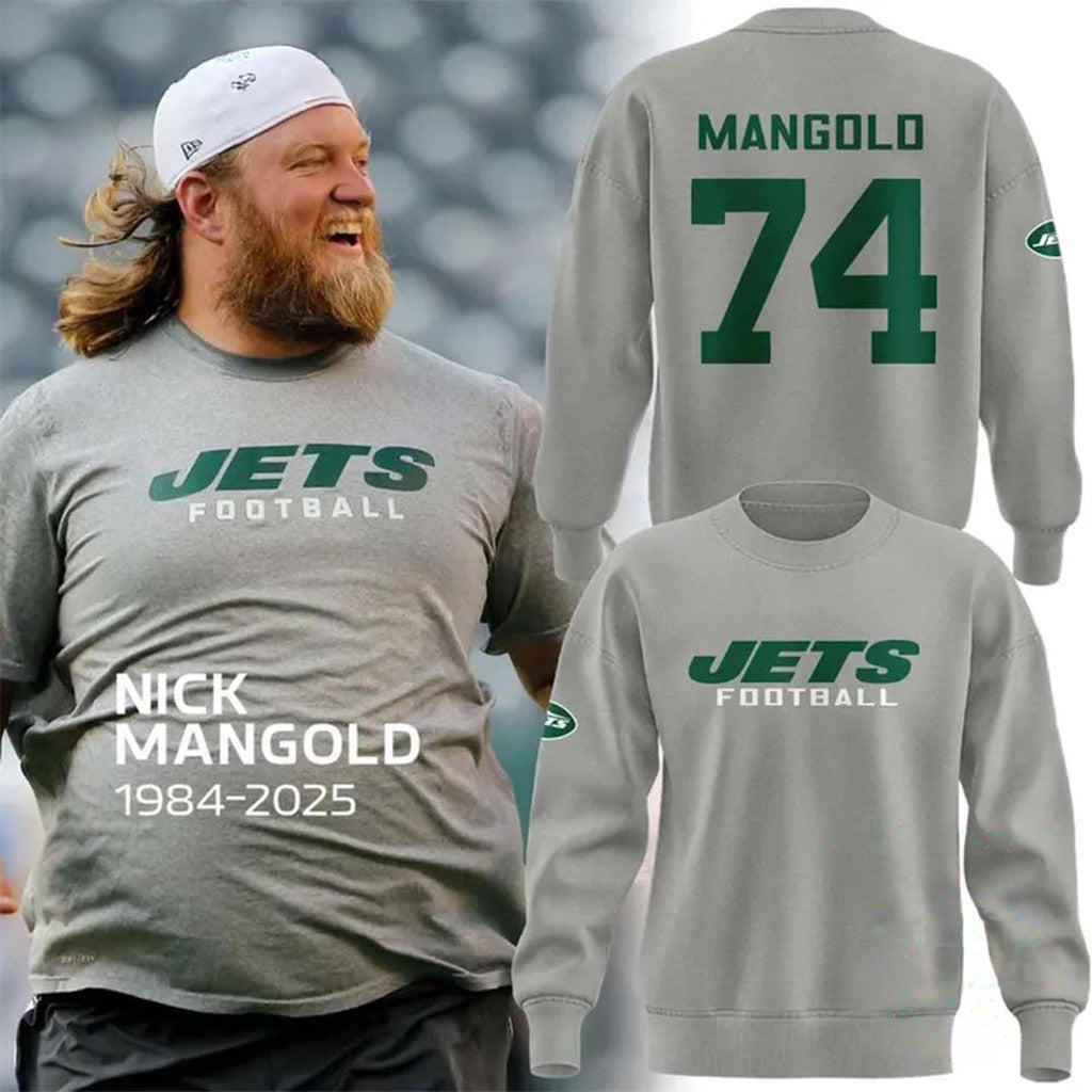 New York Jets In Memoriam Nick Mangold Sweatshirt 1984-2025 Nick Mangold Merch Fans Gifts - Merchluma