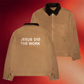 Not Yet Home Merch 2026 Jesus Did The Work Jacket Birthday Gift For Him - Merchluma