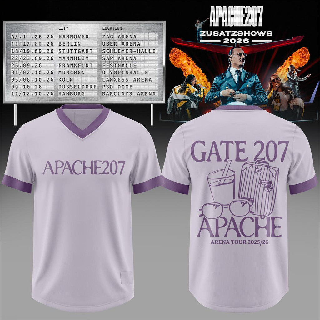 Apache 207 Zusatzshows 2026 V-Neck Jersey Apache 207 Merch Present Ideas - Merchluma