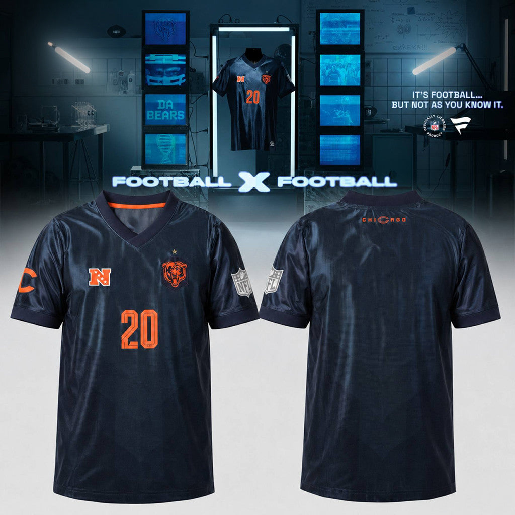 Chicago Bears #20 It's Football V-Neck Jersey Chicago Bears Merch Meaningful Gifts - Merchluma