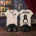 Elvis Presley Merch The King Of Rock N Roll V-Neck Shirt Best Gifts For Husband - Merchluma