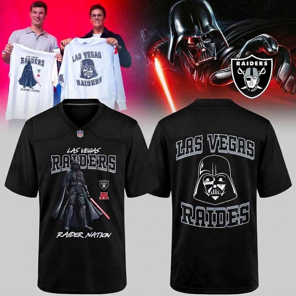 Las Vegas Raiders Darth Vader Raider Nation Football Jersey Las Vegas Raiders Merch Gift Ideas - Merchluma