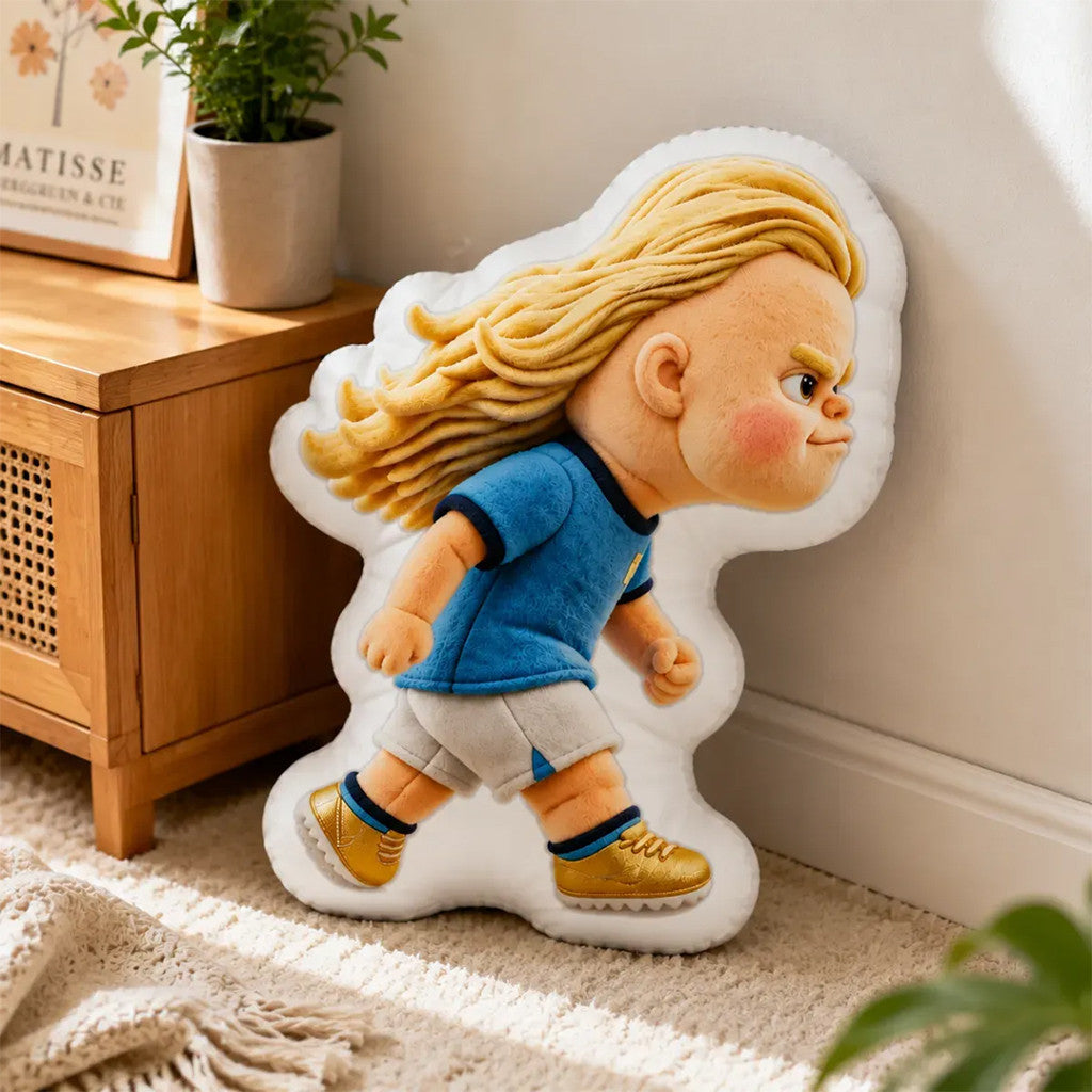 Detailed Plush Pillow Erling Haaland Merch Unique Gifts Ideas For Fans - Merchluma