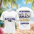 Baltimore Ravens Snoopy Real Grandmas Watch Football T-Shirt Baltimore Ravens Merch Unique Gift - Merchluma