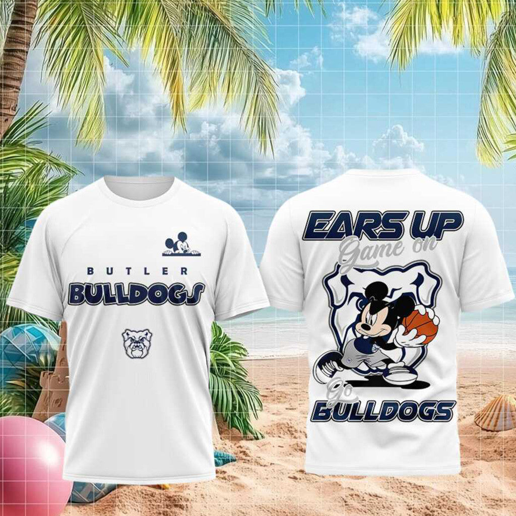 Butler Bulldogs M Mouse Basketball Game On T-Shirt Butler Bulldogs Merch Birthday Gift - Merchluma