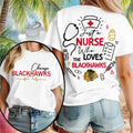 Chicago Blackhawks Merch Just A Nurse Who The Loves Blackhawks T-Shirt Gifts For Nurse - Merchluma
