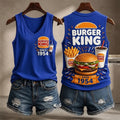 Burger King Vintage Burger And Fries 1954 Tank Top Burger King Merch Unique Gifts For Fans - Merchluma