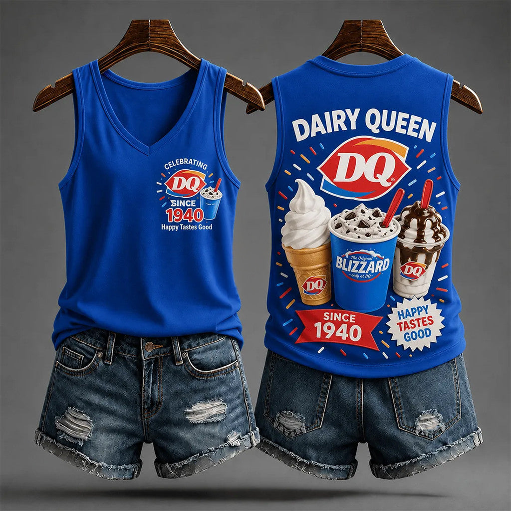 Celebrating Dairy Queen Retro Since 1940 Tank Top Dairy Queen Merch Fan Gift Ideas - Merchluma