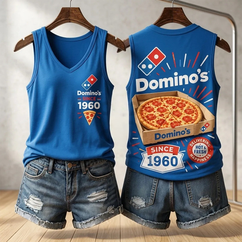 Domino's Pizza Since 1960 Tank Top Domino's Pizza Merch Summer Gifts - Merchluma