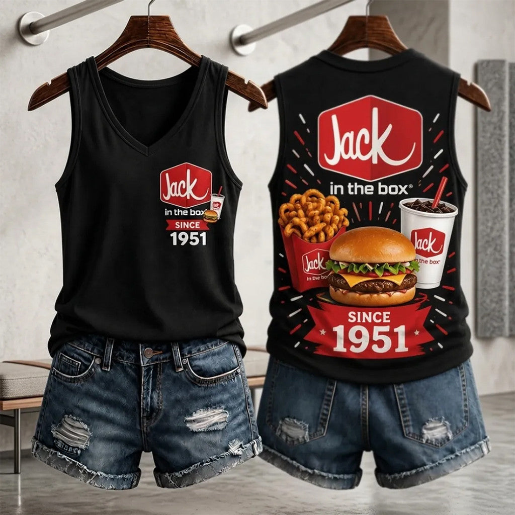 Jack In The Box Retro 1951 Logo Tank Top Jack In The Box Merch Gifts For Fans - Merchluma