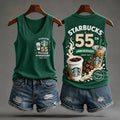 Starbucks 55th Anniversary Tank Top Starbucks Merch Birthday Gift Ideas - Merchluma