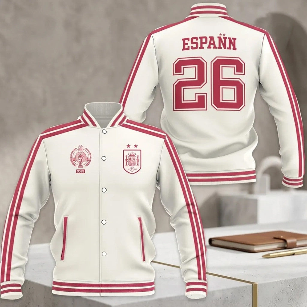 Spain National Team 2026 World Cup Baseball Jersey Spain Soccer Merch Gifts - Merchluma