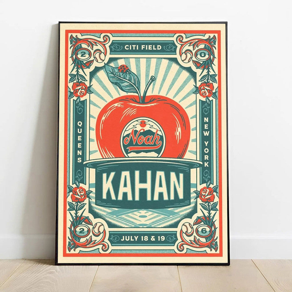 Noah Kahan X NY Mets Great Divide Tour 2026 At Citi Field Poster Noah Kahan Merch Wall Decor - Merchluma