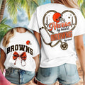 Cleveland Browns Merch Nurse By Heart Browns By Soul T-Shirt Best Gifts For Football Fans - Merchluma