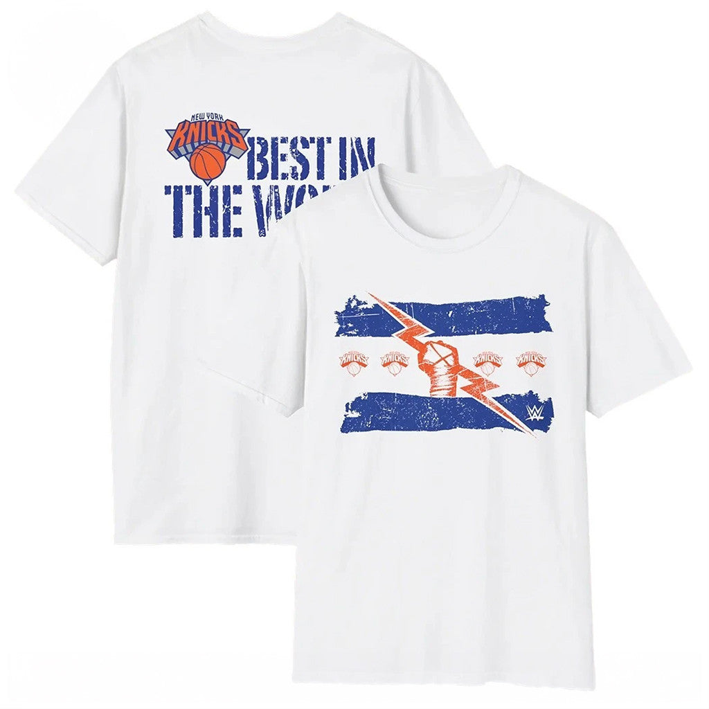 CM Punk X New York Knick T-Shirt Best In The World Shirt Unique Gifts For Fans - Merchluma