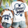 Dallas Cowboys Merch Nurse By Heart Cowboys By Soul T-Shirt Football Fan Gift Ideas - Merchluma