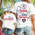 Florida Panthers Merch Just A Nurse Who The Loves Panthers T-Shirt Best Gifts For Hockey Fans - Merchluma