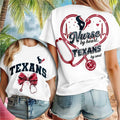 Houston Texans Merch Nurse By Heart Texans By Soul T-Shirt Gift Ideas For Nurses - Merchluma