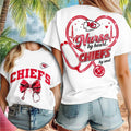Kansas City Chiefs Merch Nurse By Heart Chiefs By Soul T-Shirt Gifts For Nurses - Merchluma