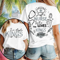 Los Angeles Kings Merch Just A Nurse Who The Loves Kings T-Shirt Gifts For Hockey Fan - Merchluma